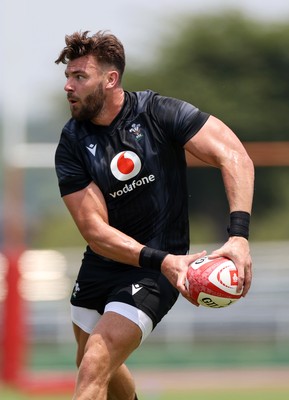 010725 - Wales Rugby Training on Tuesday in Kitakyushu in the week leading up to their first test against Japan - Johnny Williams during training