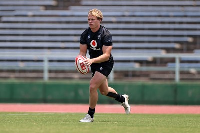 010725 - Wales Rugby Training on Tuesday in Kitakyushu in the week leading up to their first test against Japan - Blair Murray during training