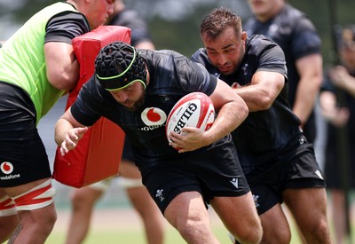 010725 - Wales Rugby Training on Tuesday in Kitakyushu in the week leading up to their first test against Japan - Nicky Smith during training