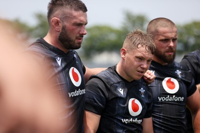 010725 - Wales Rugby Training on Tuesday in Kitakyushu in the week leading up to their first test against Japan - Sam Costelow during training