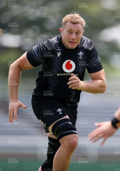 010725 - Wales Rugby Training on Tuesday in Kitakyushu in the week leading up to their first test against Japan - Ben Carter during training