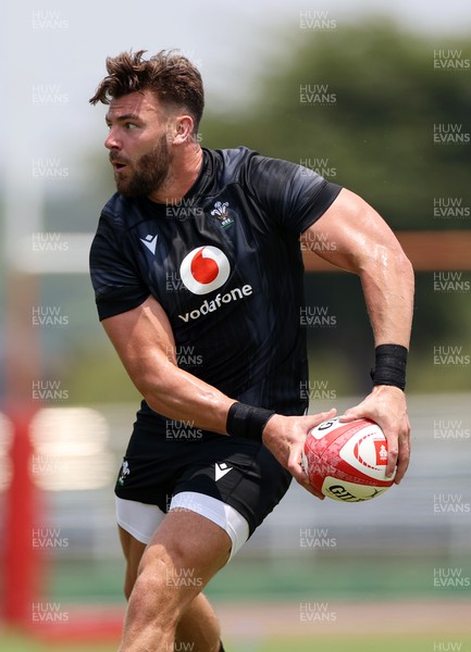 010725 - Wales Rugby Training on Tuesday in Kitakyushu in the week leading up to their first test against Japan - Johnny Williams during training