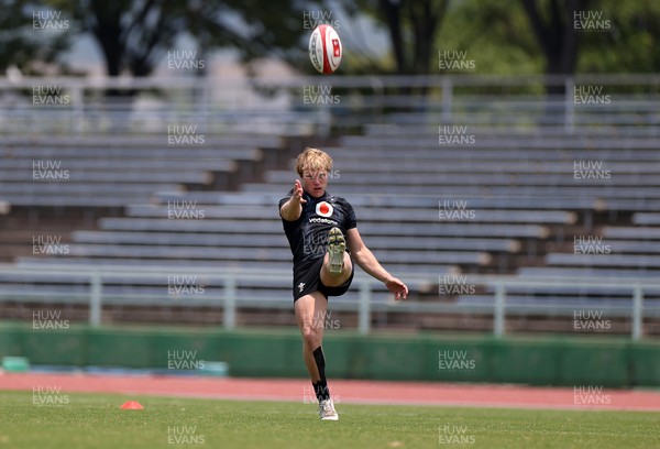 010725 - Wales Rugby Training on Tuesday in Kitakyushu in the week leading up to their first test against Japan - Blair Murray during training