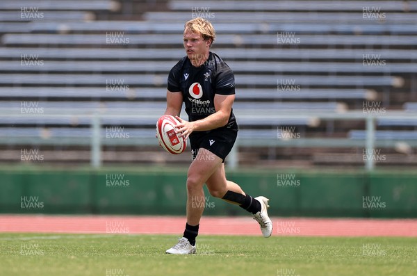 010725 - Wales Rugby Training on Tuesday in Kitakyushu in the week leading up to their first test against Japan - Blair Murray during training