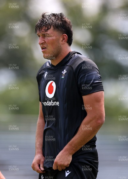 010725 - Wales Rugby Training on Tuesday in Kitakyushu in the week leading up to their first test against Japan - Teddy Williams during training