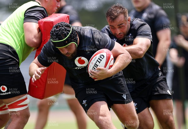 010725 - Wales Rugby Training on Tuesday in Kitakyushu in the week leading up to their first test against Japan - Nicky Smith during training