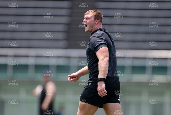 010725 - Wales Rugby Training on Tuesday in Kitakyushu in the week leading up to their first test against Japan - Dewi Lake during training