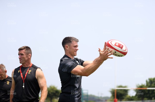 010725 - Wales Rugby Training on Tuesday in Kitakyushu in the week leading up to their first test against Japan - Reuben Morgan-Williams during training