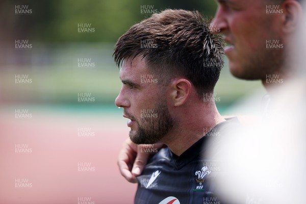 010725 - Wales Rugby Training on Tuesday in Kitakyushu in the week leading up to their first test against Japan - Joe Roberts during training