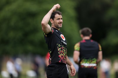 010726 - Wales Rugby Training ahead of the first Nations Championship game against Fiji - Tomos Williams during training
