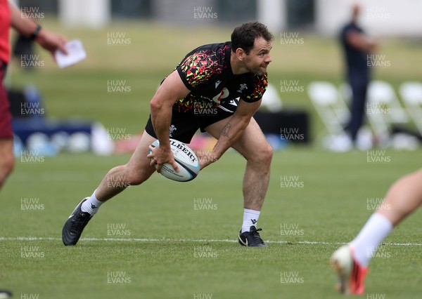 010726 - Wales Rugby Training ahead of the first Nations Championship game against Fiji - Tomos Williams during training