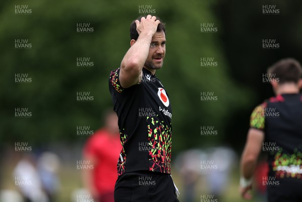 010726 - Wales Rugby Training ahead of the first Nations Championship game against Fiji - Tomos Williams during training