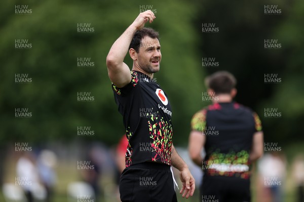 010726 - Wales Rugby Training ahead of the first Nations Championship game against Fiji - Tomos Williams during training