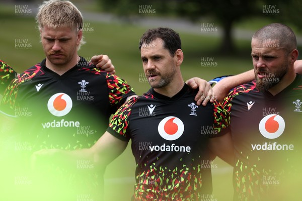 010726 - Wales Rugby Training ahead of the first Nations Championship game against Fiji - Tomos Williams during training