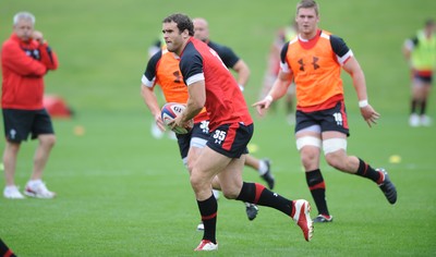 01.08.11 - Wales Rugby Training - Jamie Roberts during training. 
