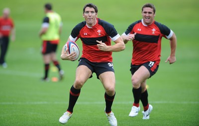 01.08.11 - Wales Rugby Training - James Hook during training. 