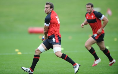 01.08.11 - Wales Rugby Training - Sam Warburton during training. 