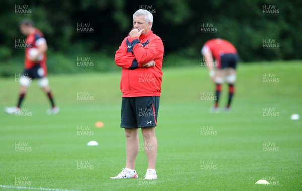 01.08.11 - Wales Rugby Training - Head coach Warren Gatland during training. 