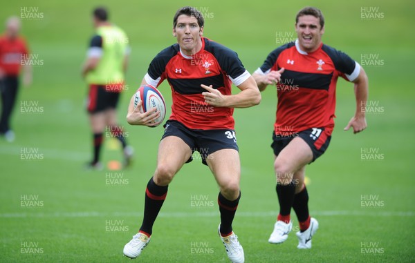 01.08.11 - Wales Rugby Training - James Hook during training. 