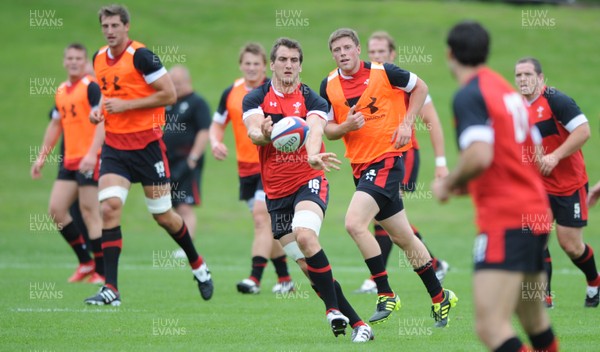 01.08.11 - Wales Rugby Training - Sam Warburton during training. 