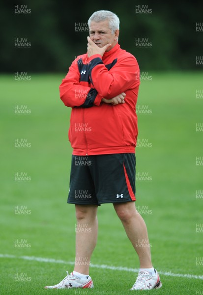01.08.11 - Wales Rugby Training - Head coach Warren Gatland during training. 