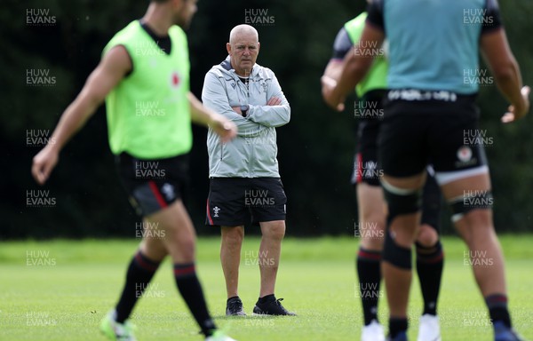 010923 - Wales Rugby Training in their last session in Wales before travelling to France for the Rugby World Cup - Head Coach Warren Gatland during training