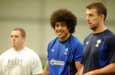 01.11.10 - Wales Rugby Training - Toby Faletau in action during training. 