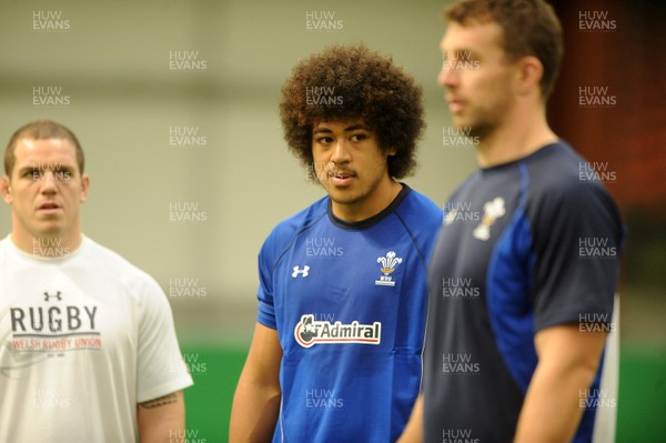 01.11.10 - Wales Rugby Training - Toby Faletau in action during training. 