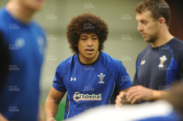 01.11.10 - Wales Rugby Training - Toby Faletau in action during training. 