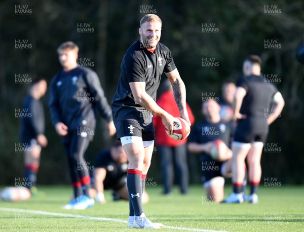 011118 - Wales Rugby Training - Ross Moriarty during training