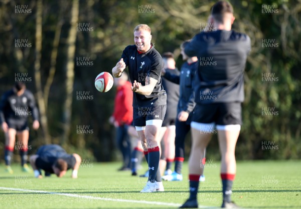 011118 - Wales Rugby Training - Ross Moriarty during training