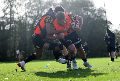 011125 - Wales Rugby Training - Taine Plumtree during training