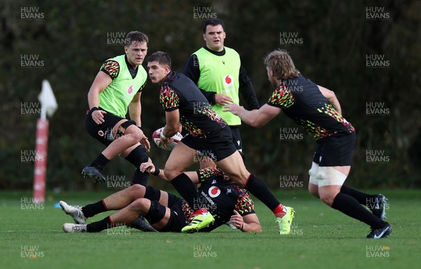 011125 - Wales Rugby Training - Joe Hawkins during training