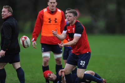 01.12.11 - Wales Rugby Training - Rhys Priestland during training. 