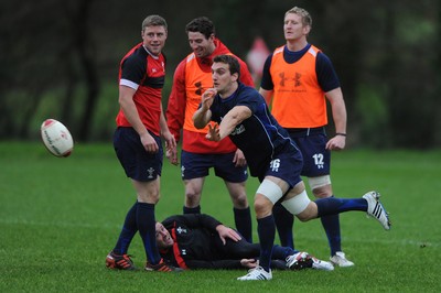 01.12.11 - Wales Rugby Training - Sam Warburton during training. 