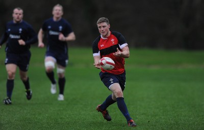 01.12.11 - Wales Rugby Training - Rhys Priestland during training. 