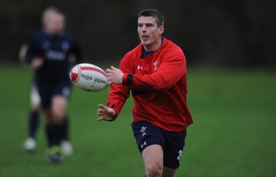 01.12.11 - Wales Rugby Training - Scott Williams during training. 