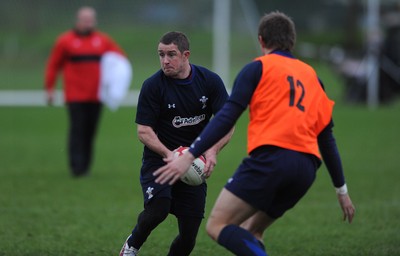 01.12.11 - Wales Rugby Training - Shane Williams during training. 