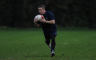01.12.11 - Wales Rugby Training - Shane Williams during training. 