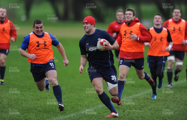 01.12.11 - Wales Rugby Training - Jamie Roberts during training. 