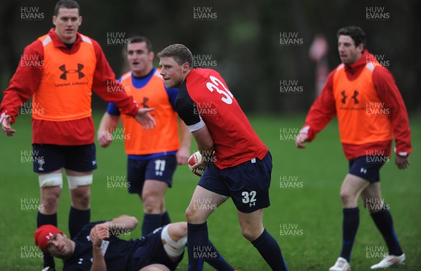 01.12.11 - Wales Rugby Training - Rhys Priestland during training. 