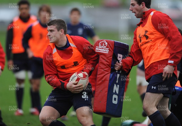 01.12.11 - Wales Rugby Training - Scott Williams during training. 