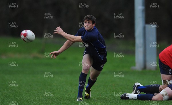 01.12.11 - Wales Rugby Training - Lloyd Williams during training. 