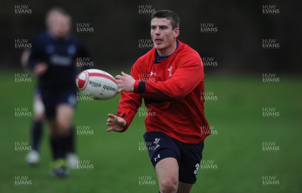 01.12.11 - Wales Rugby Training - Scott Williams during training. 