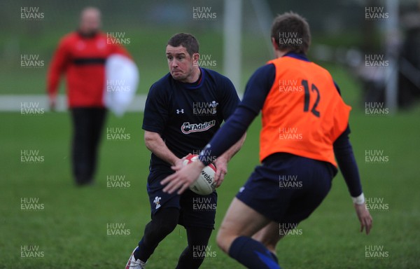 01.12.11 - Wales Rugby Training - Shane Williams during training. 