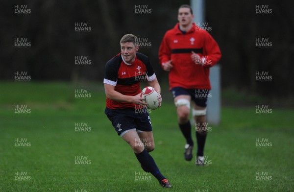 01.12.11 - Wales Rugby Training - Rhys Priestland during training. 