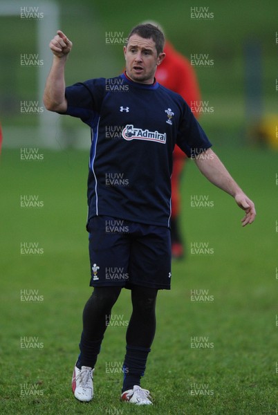 01.12.11 - Wales Rugby Training - Shane Williams during training. 