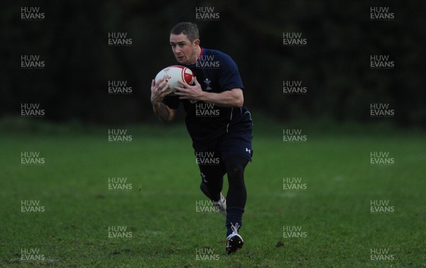 01.12.11 - Wales Rugby Training - Shane Williams during training. 