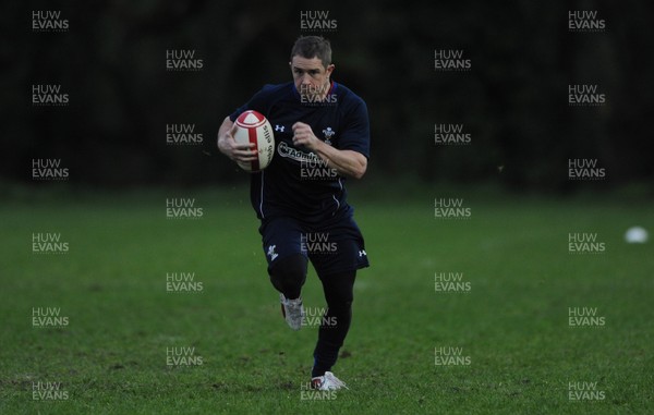 01.12.11 - Wales Rugby Training - Shane Williams during training. 