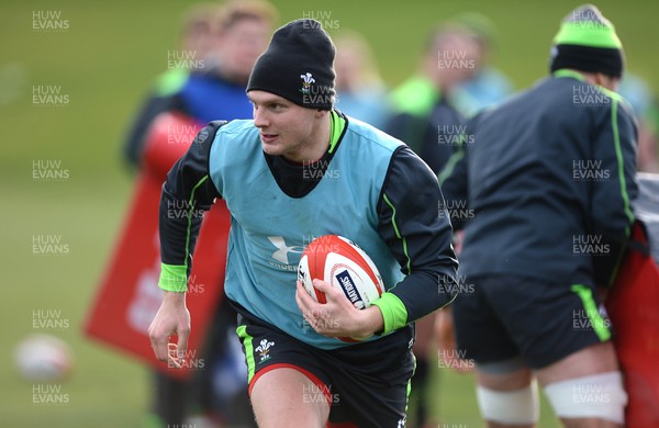 020215 - Wales Rugby Training -Dan Lydiate during training